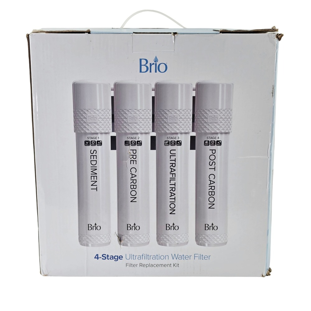 Brio 4-Stage Ultrafiltration Water Filter Replacement Kit CLPOU520UVF4 4-Pack